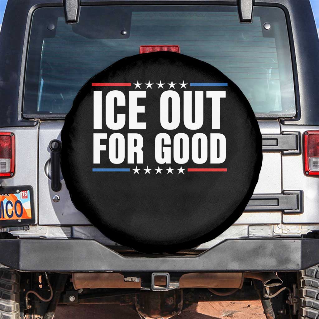Ice Out For Good Patriotic Protest Spare Tire Cover Justice Political Resistance