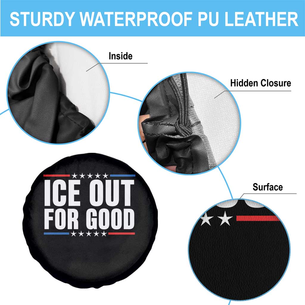 Ice Out For Good Patriotic Protest Spare Tire Cover Justice Political Resistance