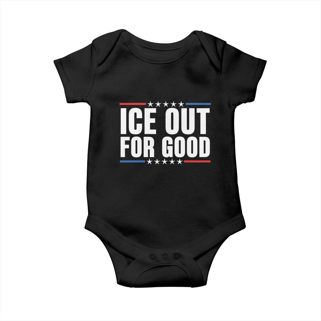 Ice Out For Good Patriotic Protest Baby Onesie Justice Political Resistance