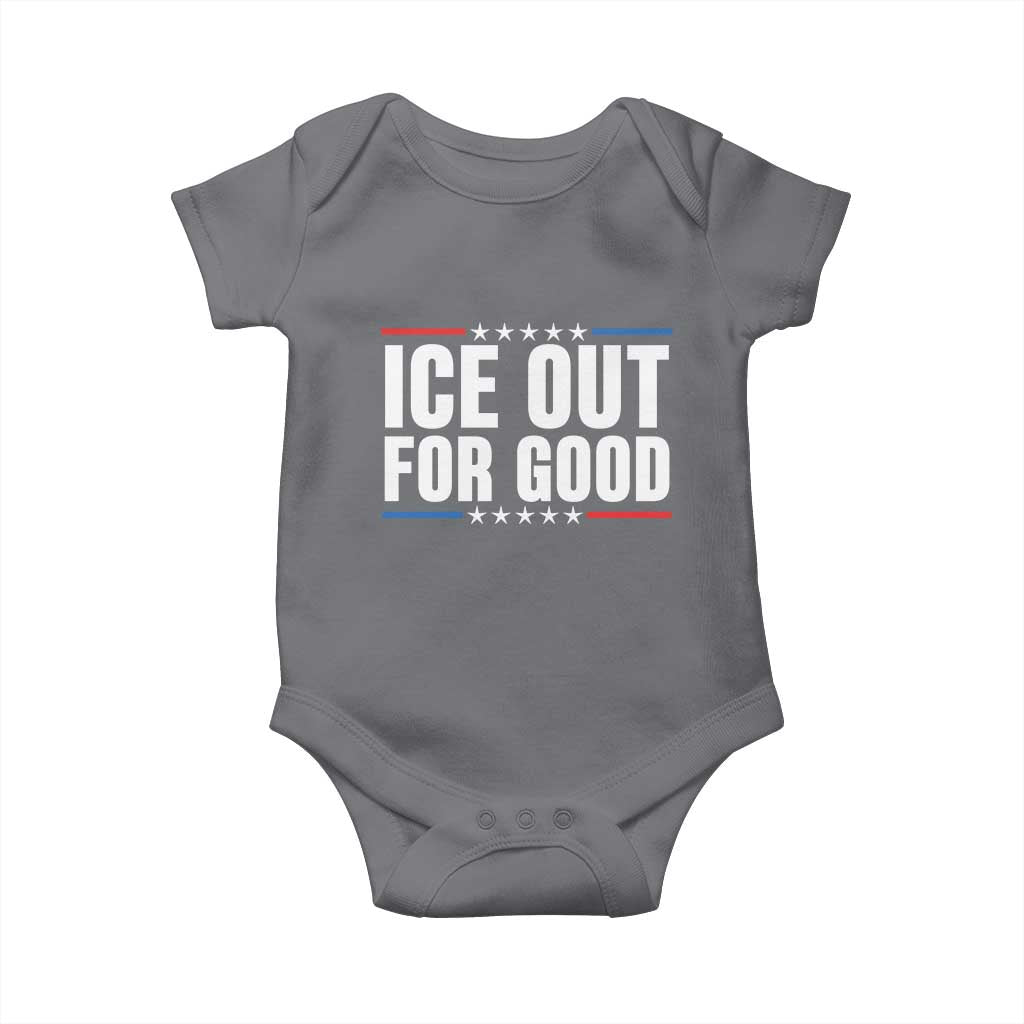Ice Out For Good Patriotic Protest Baby Onesie Justice Political Resistance