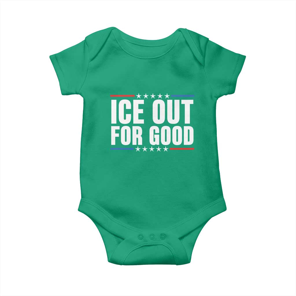 Ice Out For Good Patriotic Protest Baby Onesie Justice Political Resistance