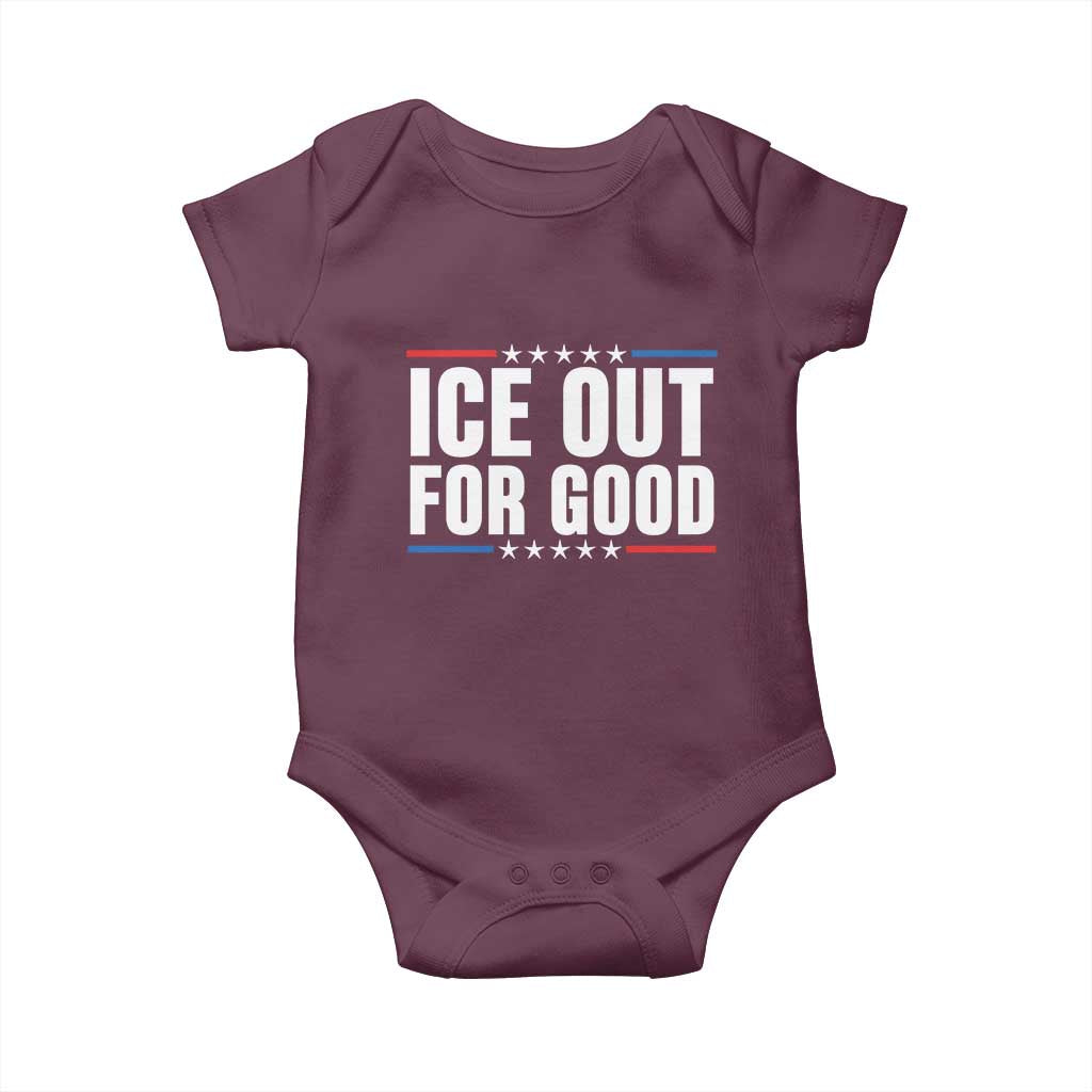 Ice Out For Good Patriotic Protest Baby Onesie Justice Political Resistance