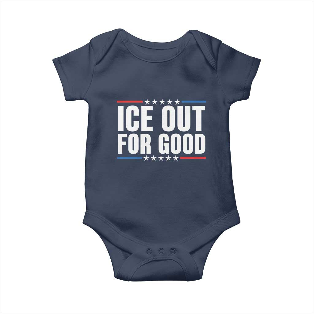 Ice Out For Good Patriotic Protest Baby Onesie Justice Political Resistance