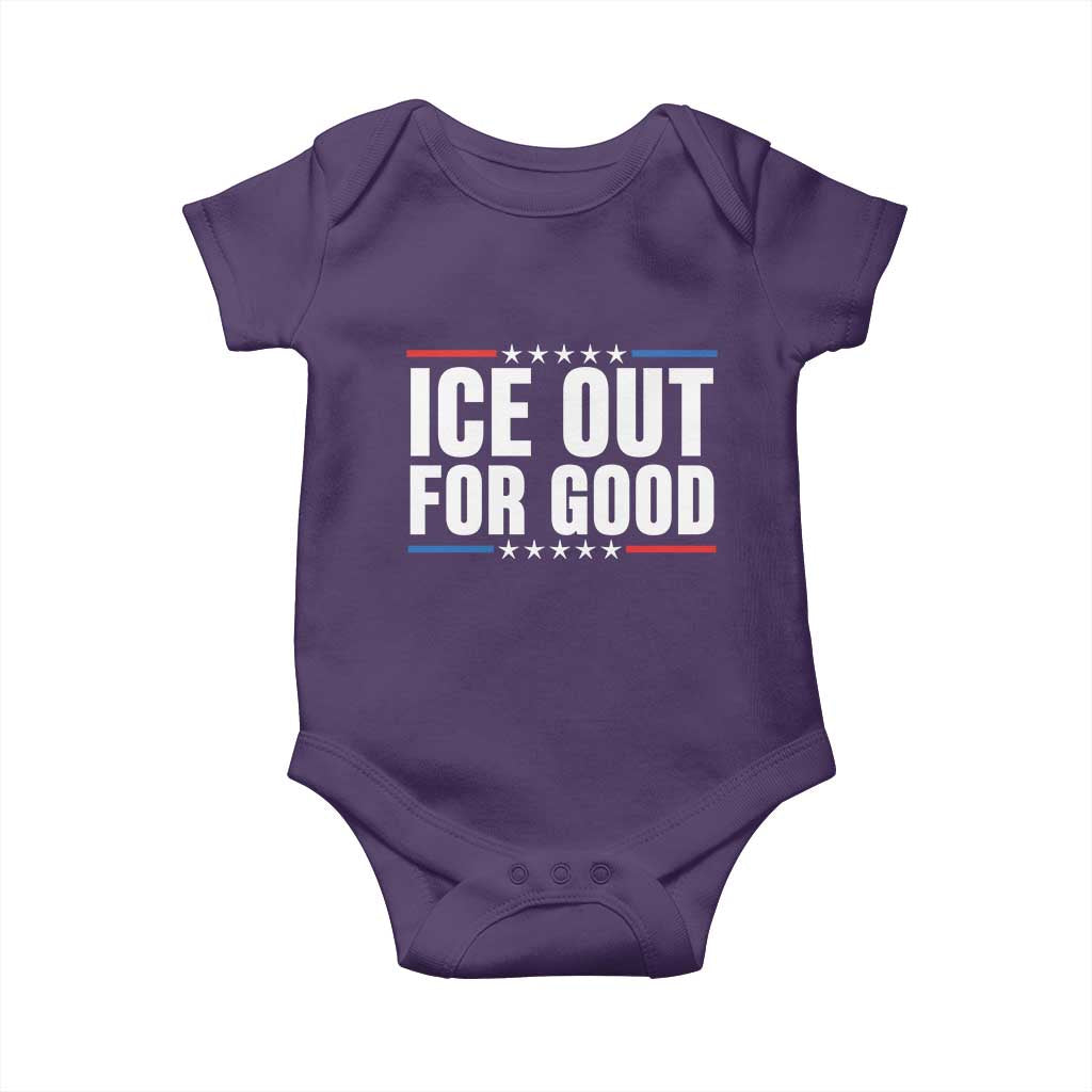 Ice Out For Good Patriotic Protest Baby Onesie Justice Political Resistance