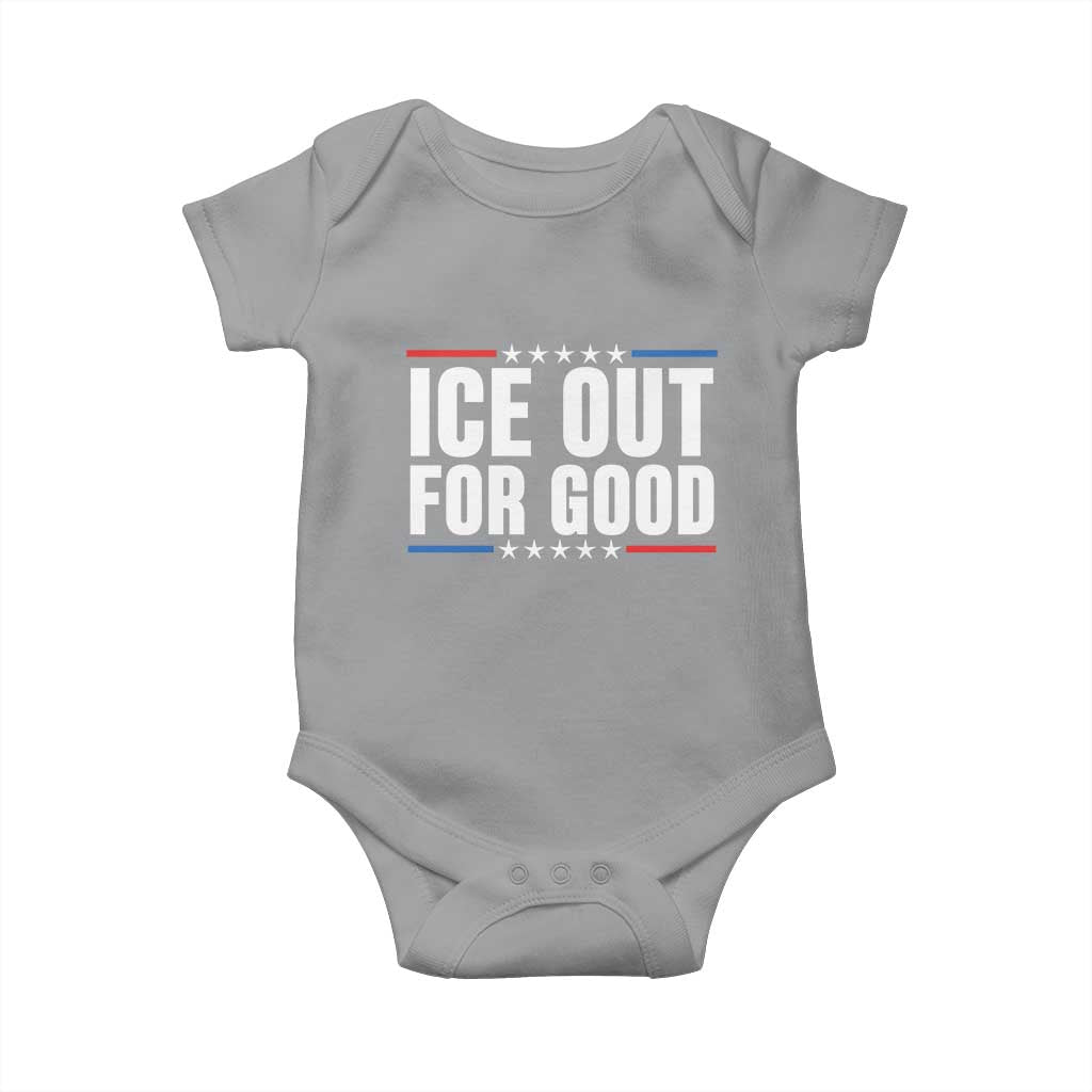 Ice Out For Good Patriotic Protest Baby Onesie Justice Political Resistance