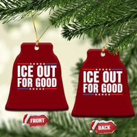 Ice Out For Good Patriotic Protest Ceramic Ornament Justice Political Resistance
