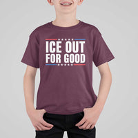 Ice Out For Good Patriotic Protest T Shirt For Kid Justice Political Resistance