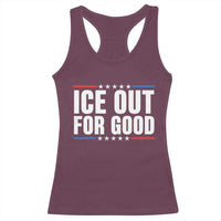 Ice Out For Good Patriotic Protest Racerback Tank Top Justice Political Resistance