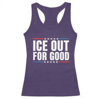 Ice Out For Good Patriotic Protest Racerback Tank Top Justice Political Resistance