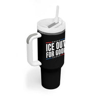 Ice Out For Good Patriotic Protest Tumbler With Handle Justice Political Resistance