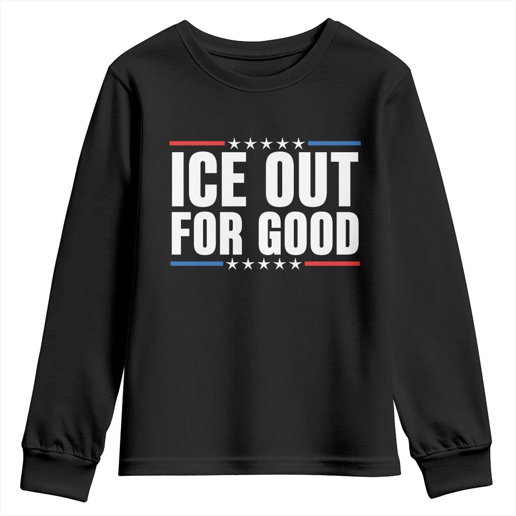 Ice Out For Good Patriotic Protest Youth Sweatshirt Justice Political Resistance