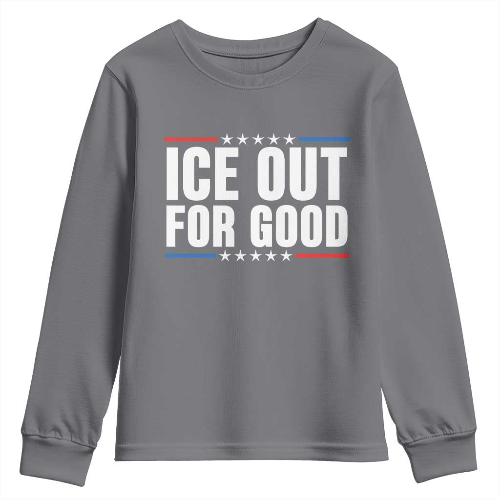 Ice Out For Good Patriotic Protest Youth Sweatshirt Justice Political Resistance