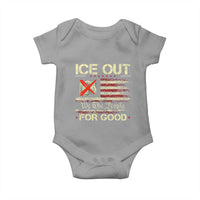 Ice Out For Good We The People Baby Onesie Justice and Freedom Political Resistance American Flag