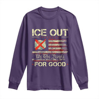 Ice Out For Good We The People Long Sleeve Shirt Justice and Freedom Political Resistance American Flag