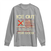 Ice Out For Good We The People Long Sleeve Shirt Justice and Freedom Political Resistance American Flag