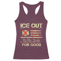 Ice Out For Good We The People Racerback Tank Top Justice and Freedom Political Resistance American Flag