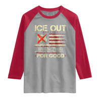 Ice Out For Good We The People Raglan Shirt Justice and Freedom Political Resistance American Flag