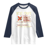 Ice Out For Good We The People Raglan Shirt Justice and Freedom Political Resistance American Flag