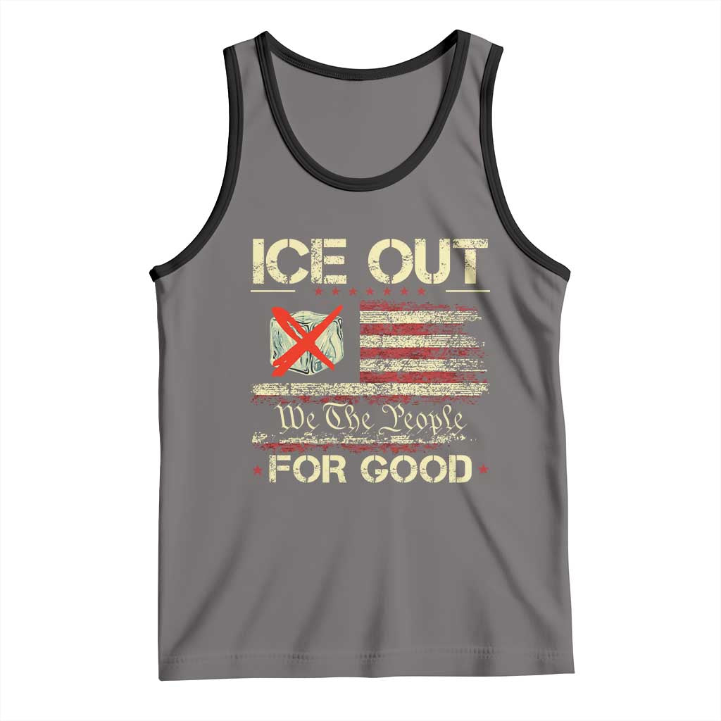 Ice Out For Good We The People Tank Top Justice and Freedom Political Resistance American Flag