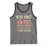 Ice Out For Good We The People Tank Top Justice and Freedom Political Resistance American Flag
