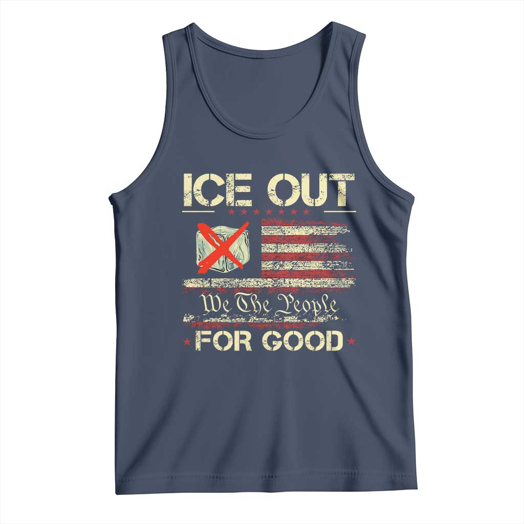 Ice Out For Good We The People Tank Top Justice and Freedom Political Resistance American Flag