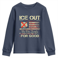 Ice Out For Good We The People Youth Sweatshirt Justice and Freedom Political Resistance American Flag