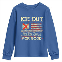 Ice Out For Good We The People Youth Sweatshirt Justice and Freedom Political Resistance American Flag