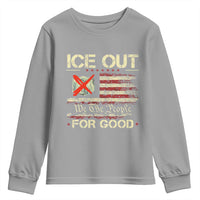 Ice Out For Good We The People Youth Sweatshirt Justice and Freedom Political Resistance American Flag