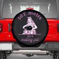 Ice Melts In A Melting Pot Spare Tire Cover Funny Cooking Woman Retro Feminist Political Statement