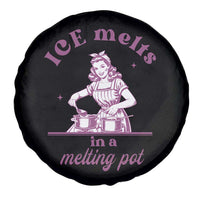 Ice Melts In A Melting Pot Spare Tire Cover Funny Cooking Woman Retro Feminist Political Statement