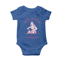 Ice Melts In A Melting Pot Baby Onesie Funny Cooking Woman Retro Feminist Political Statement