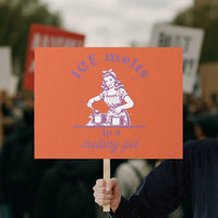 Ice Melts In A Melting Pot Protest Sign Funny Cooking Woman Retro Feminist Political Statement
