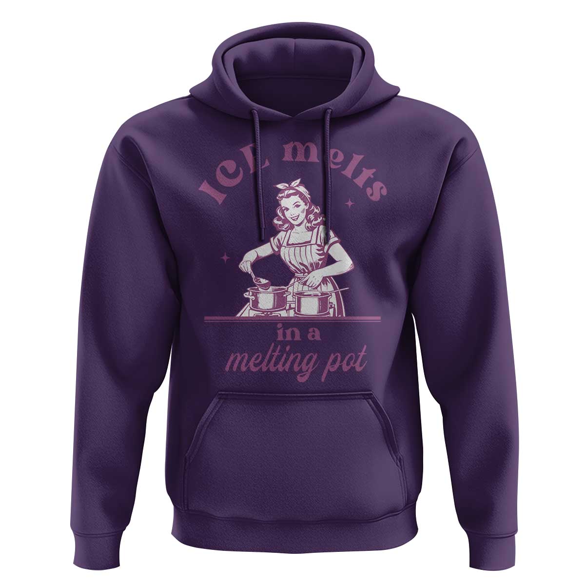 Ice Melts In A Melting Pot Hoodie Funny Cooking Woman Retro Feminist Political Statement