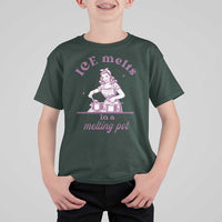 Ice Melts In A Melting Pot T Shirt For Kid Funny Cooking Woman Retro Feminist Political Statement