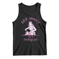 Ice Melts In A Melting Pot Tank Top Funny Cooking Woman Retro Feminist Political Statement