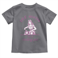 Ice Melts In A Melting Pot Toddler T Shirt Funny Cooking Woman Retro Feminist Political Statement
