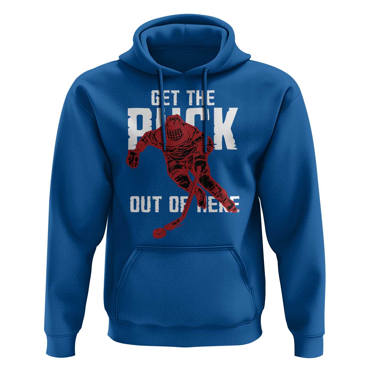 Get The Puck Out of Here Hoodie Sarcastic Ice Hockey Pun Humor