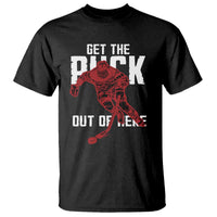 Get The Puck Out of Here T Shirt Sarcastic Ice Hockey Pun Humor