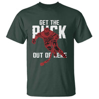 Get The Puck Out of Here T Shirt Sarcastic Ice Hockey Pun Humor