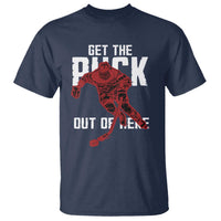 Get The Puck Out of Here T Shirt Sarcastic Ice Hockey Pun Humor