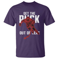 Get The Puck Out of Here T Shirt Sarcastic Ice Hockey Pun Humor