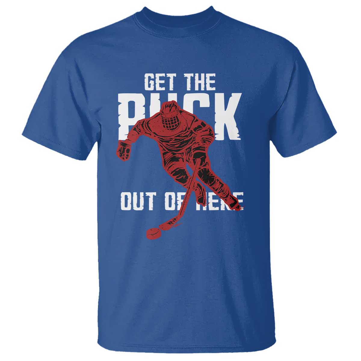 Get The Puck Out of Here T Shirt Sarcastic Ice Hockey Pun Humor