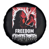 Freedom Iran Women Revolution 2026 Spare Tire Cover Lighting Cigarette with Burning Portrait Graphic