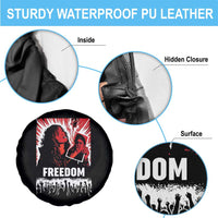Freedom Iran Women Revolution 2026 Spare Tire Cover Lighting Cigarette with Burning Portrait Graphic
