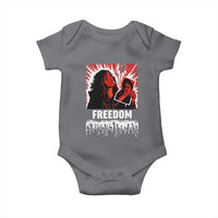 Freedom Iran Women Revolution 2026 Baby Onesie Lighting Cigarette with Burning Portrait Graphic