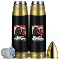 Freedom Iran Women Revolution 2026 Bullet Tumbler Lighting Cigarette with Burning Portrait Graphic