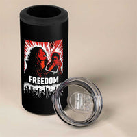 Freedom Iran Women Revolution 2026 4 in 1 Can Cooler Tumbler Lighting Cigarette with Burning Portrait Graphic
