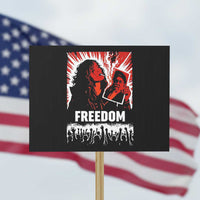 Freedom Iran Women Revolution 2026 Protest Sign Lighting Cigarette with Burning Portrait Graphic