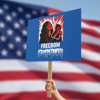 Freedom Iran Women Revolution 2026 Protest Sign Lighting Cigarette with Burning Portrait Graphic