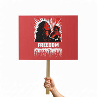 Freedom Iran Women Revolution 2026 Protest Sign Lighting Cigarette with Burning Portrait Graphic
